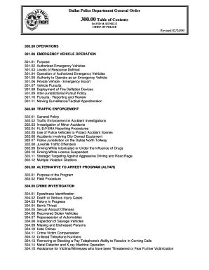 Police General Orders .